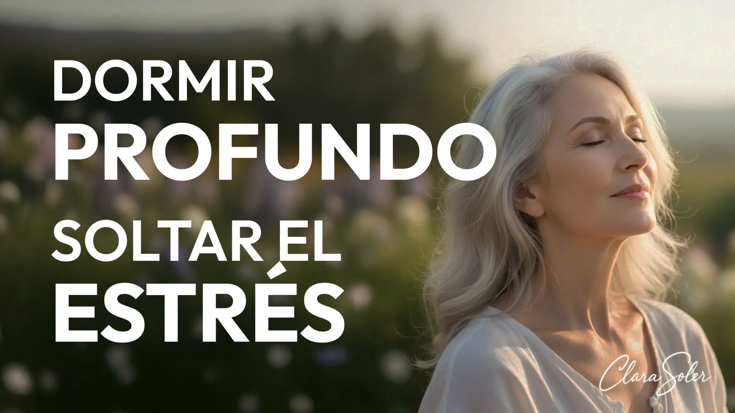 Mujer disfrutando de una meditación guiada antes de dormir.