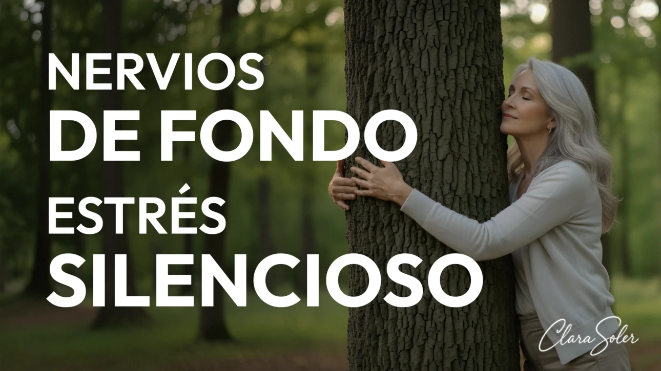 Personas meditando para aliviar nervios de fondo y estrés silencioso.