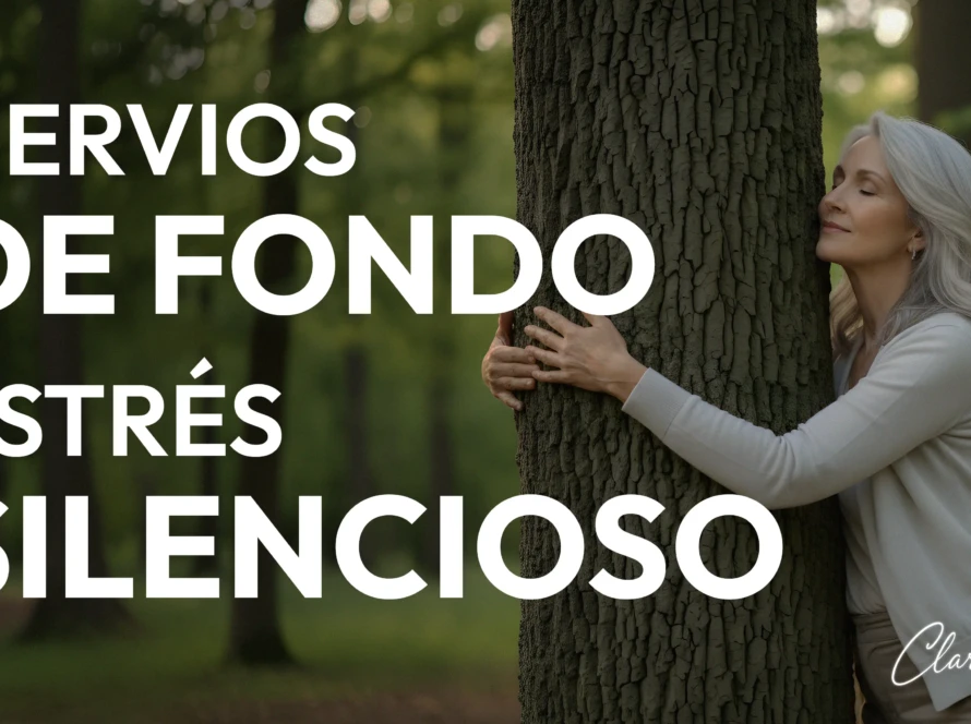 Personas meditando para aliviar nervios de fondo y estrés silencioso.