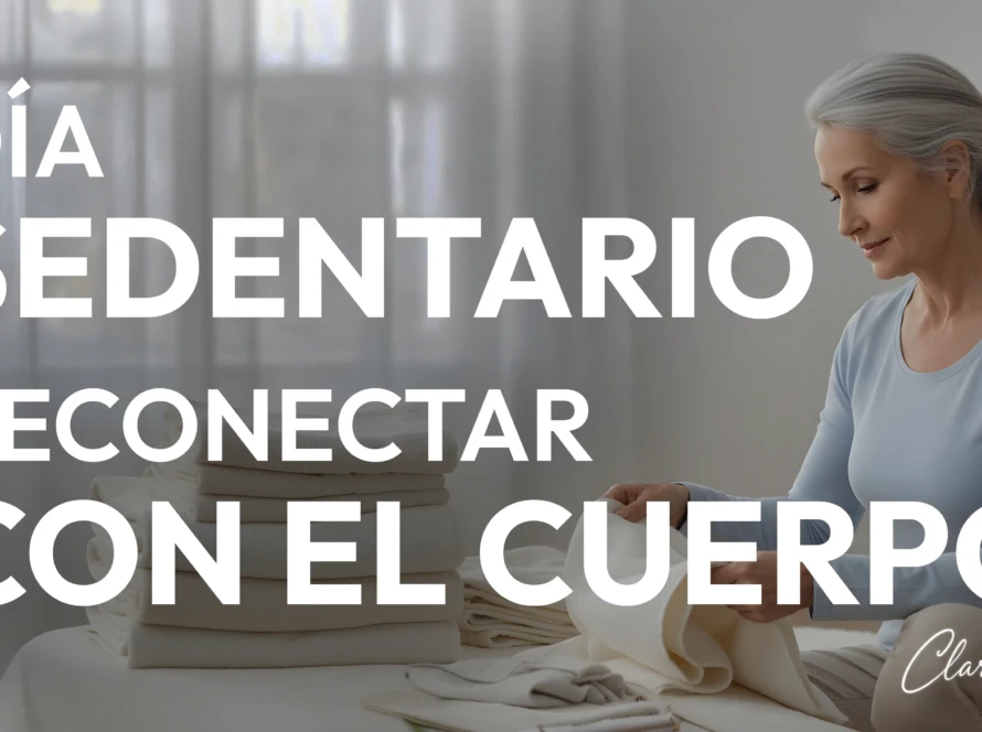 Persona realizando meditación para reconectar con el cuerpo después de un día sentado.