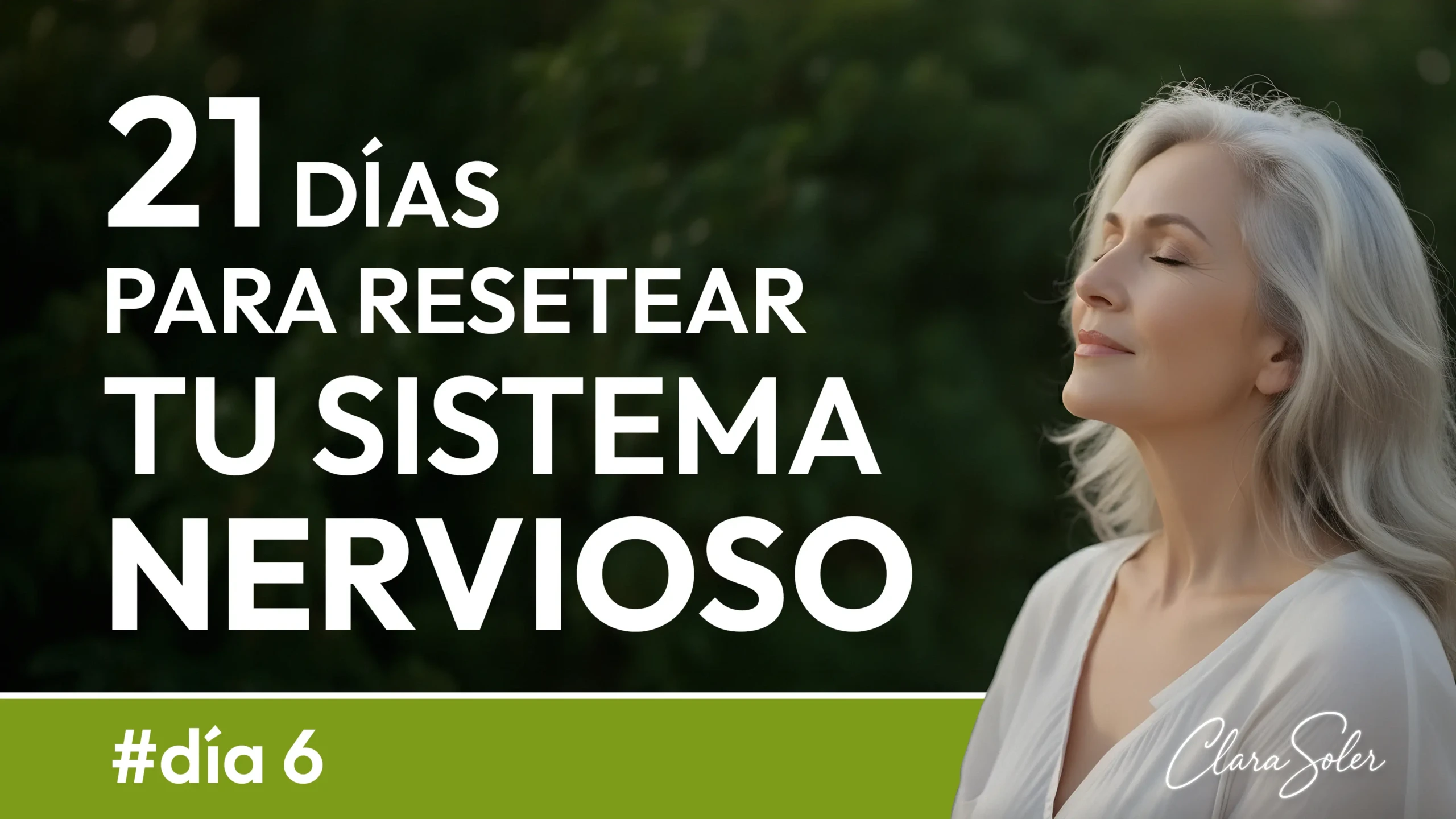 Rostro relajado durante meditación para reset del sistema nervioso.