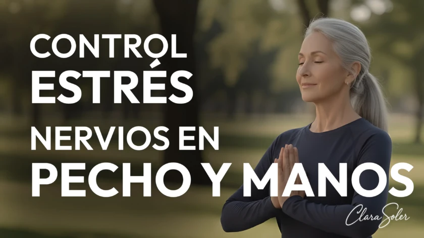 Meditación guiada para aliviar nervios en manos y pecho.