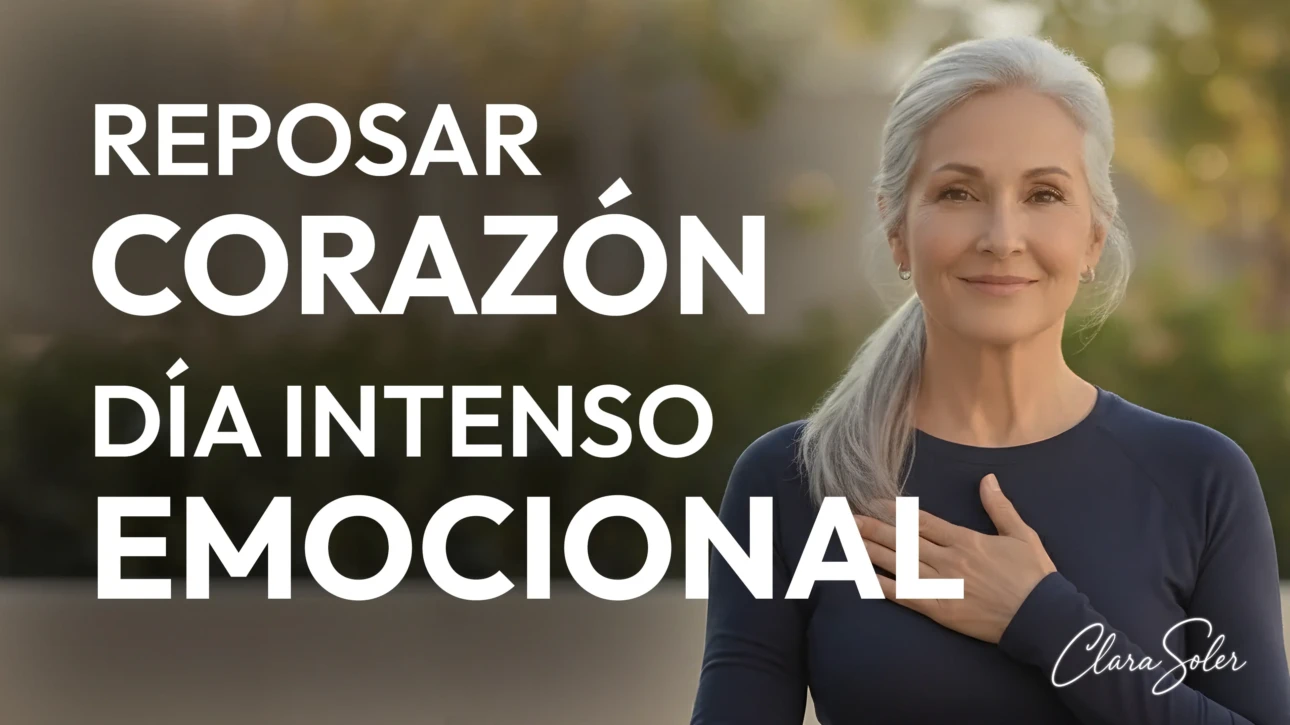 Meditación corazón reposar día intenso