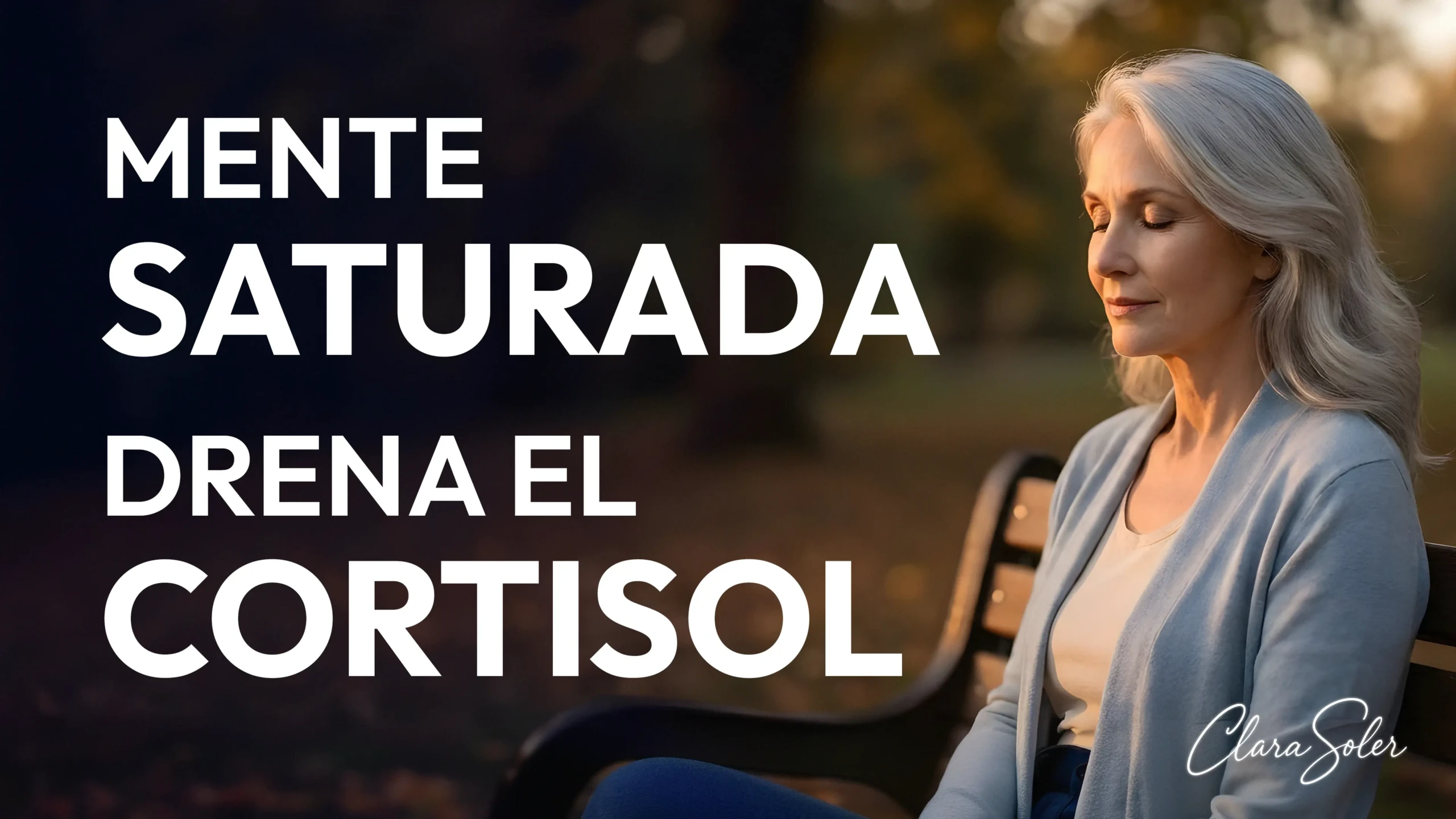 Meditación para drenar cortisol de la mente saturada